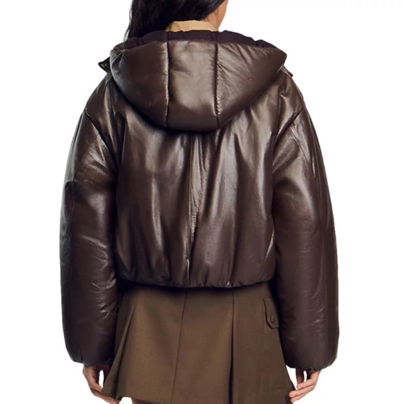 Raven Padded Leather Jacket - Picture 2 of 8